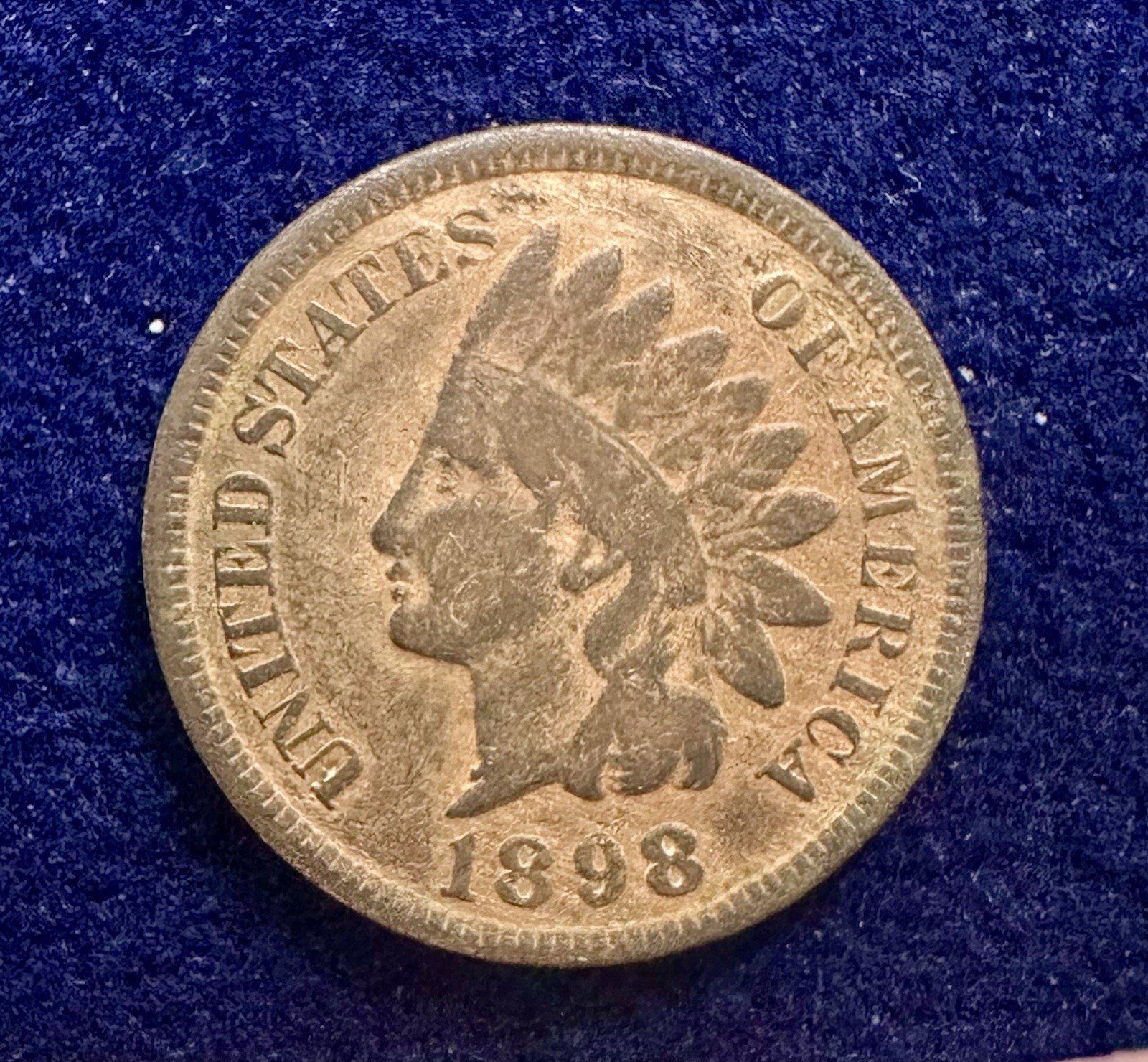 Beautiful 1898 U.S. Indian Head Penny KM 90a