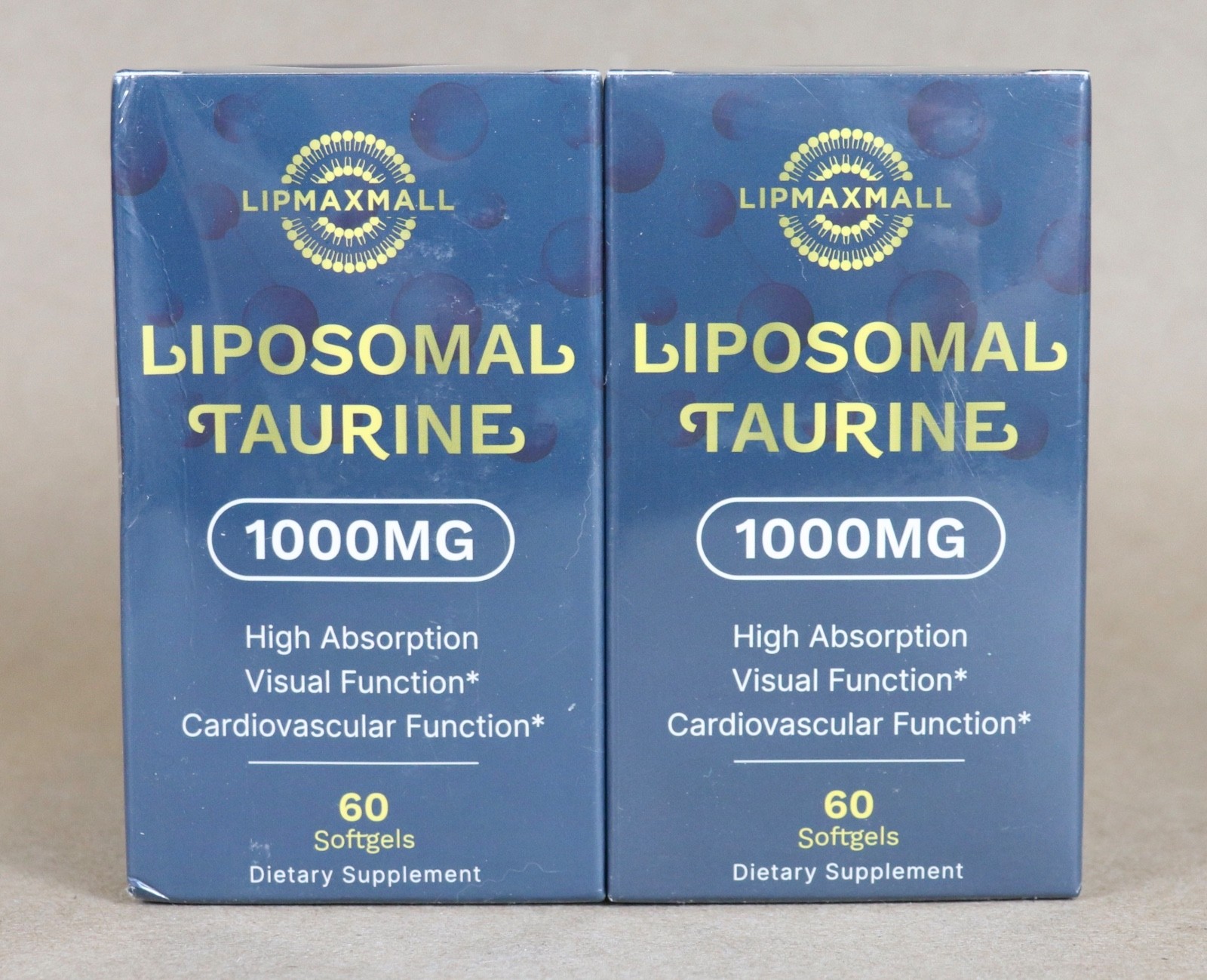 2 Liposomal Taurine Supplement 1000mg, High Absorption Amino Acid 60 Softgels