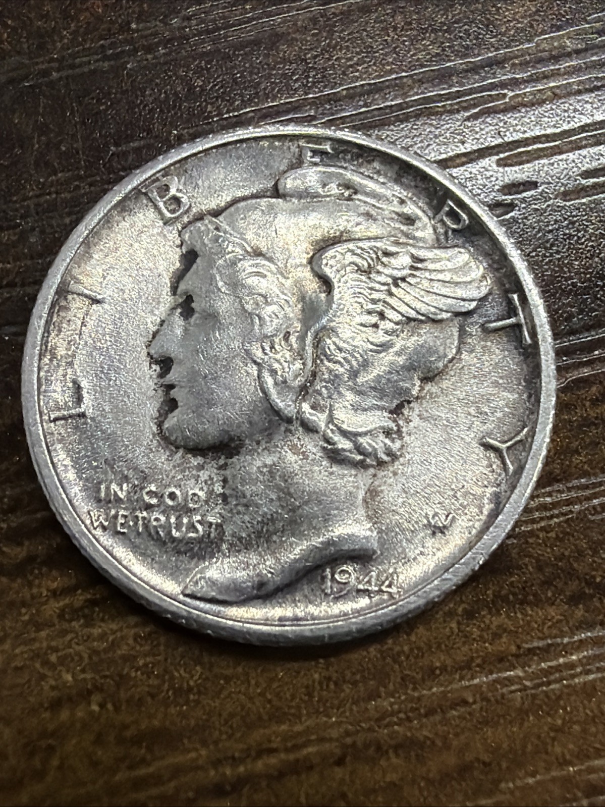 1944-S Mercury Dime - Actual Silver Coin Shown Extra Fine Same Day Shipping Free