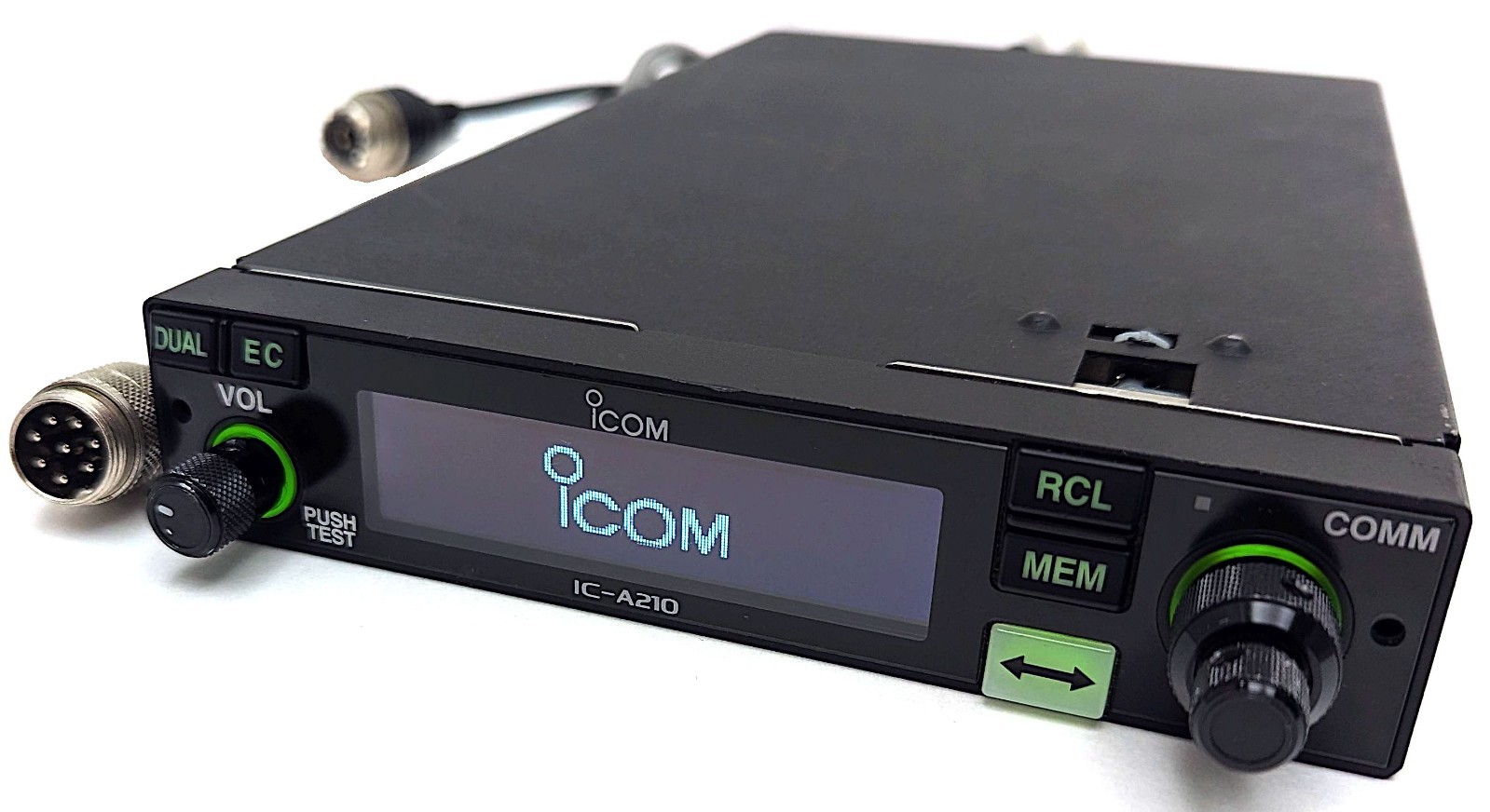 ICOM IC-A210 Panel Mount VHF Aviation Comm Radio Transceiver OLED 8.33kHz TESTED