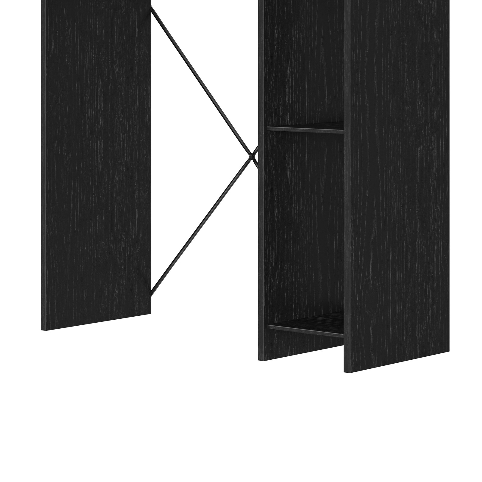 Ardent No Tools Small Space Writing Desk Black