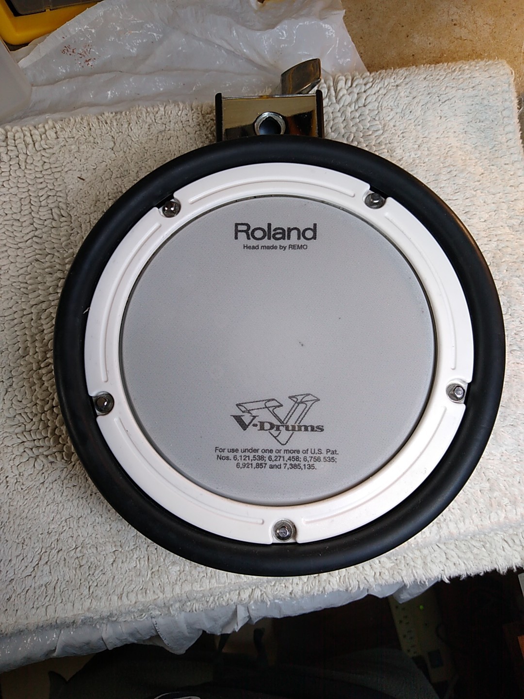 Roland V-drums Pdx-6 Dual Trigger Pad As Is Tested