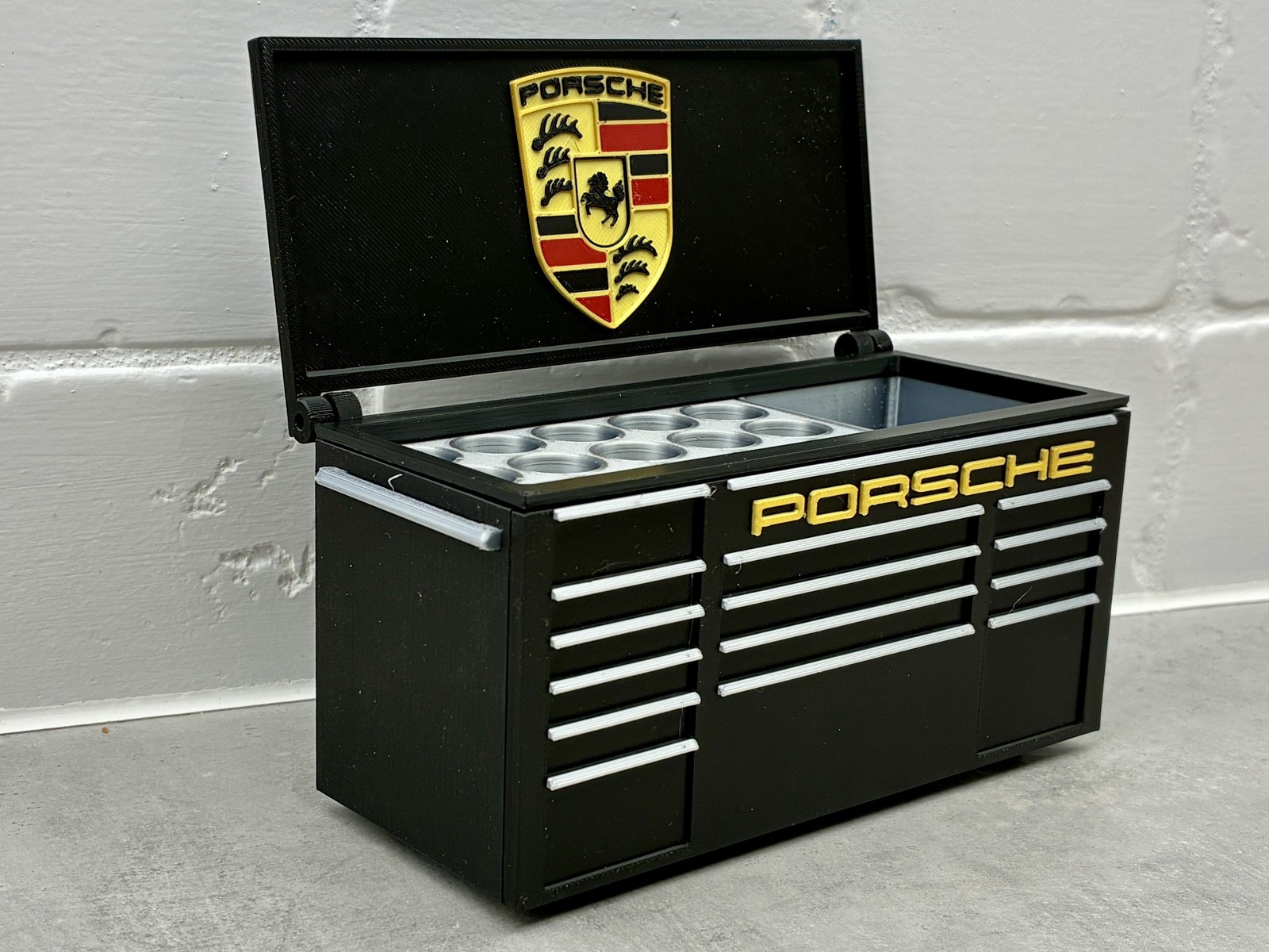 Porsche Desk Toolbox Pen Holder 3D Printed Pencil Cup Desk Organizer Office Gift