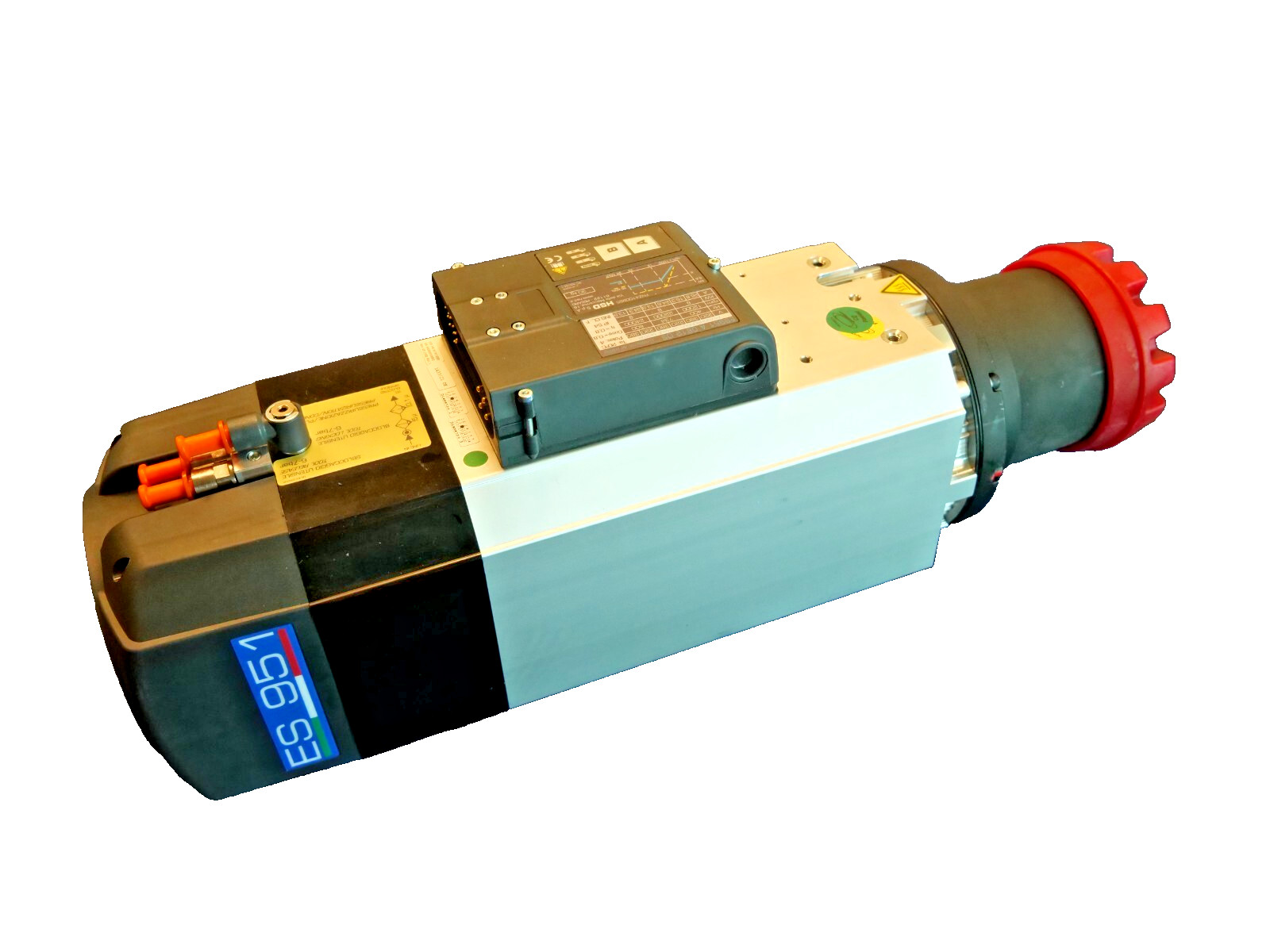 CNC Spindle Motor – 8kW S1 / 9.6kW S6, ISO 30, 24000 RPM, Fan Cooled (Long Nose)