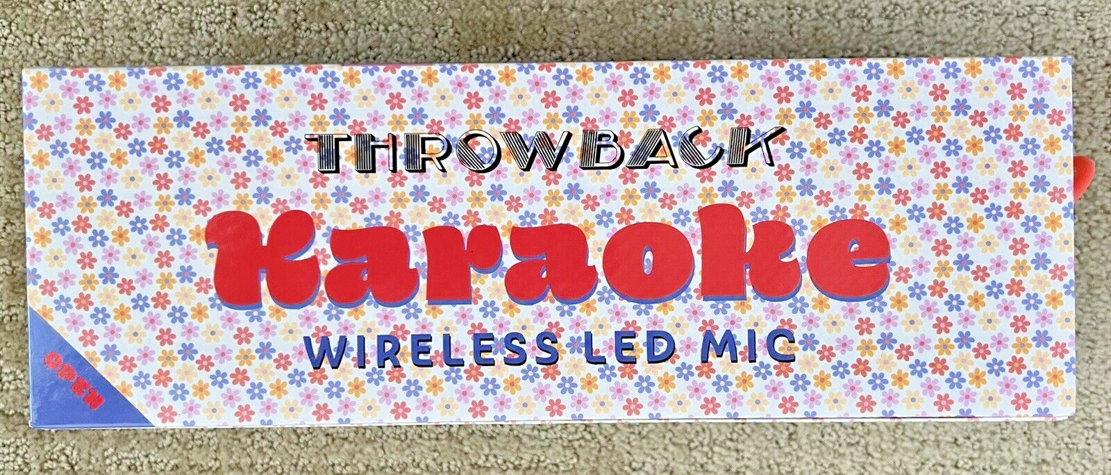 Throwback Karaoke Wireless Bluetooth MIC, Colorful LED Lights, NEW IN BOX