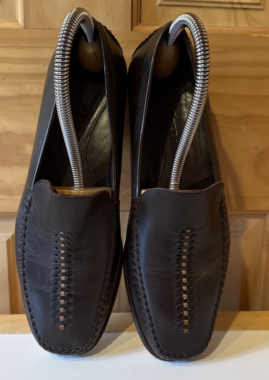Cole Haan Women's Brown Leather Moccasin Driver Loafers Casual Dress Shoes 7.5 B