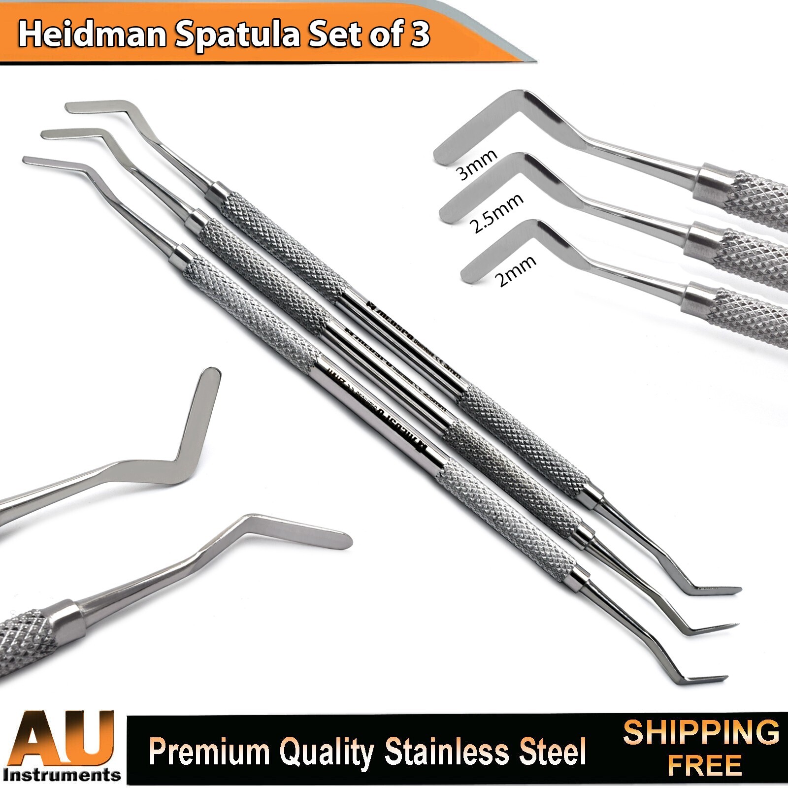 Dental Heidman Composite Filling Spatula Restorative Examination Instruments
