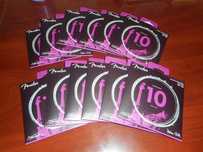 NEW 12 SETS! Fender Voodoo Child 10-38 Strings, Ball Ends, NPS 073-0250-609