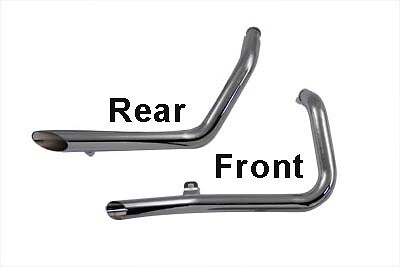 Exhaust Drag Pipe Set Side Slash Style for Harley Davidson by V-Twin