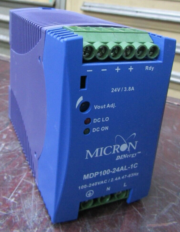 😃 MICRON DINERGY POWER SUPPLY MODULE 100-240 VAC 2.4 AMP MDP100-24AL-1C