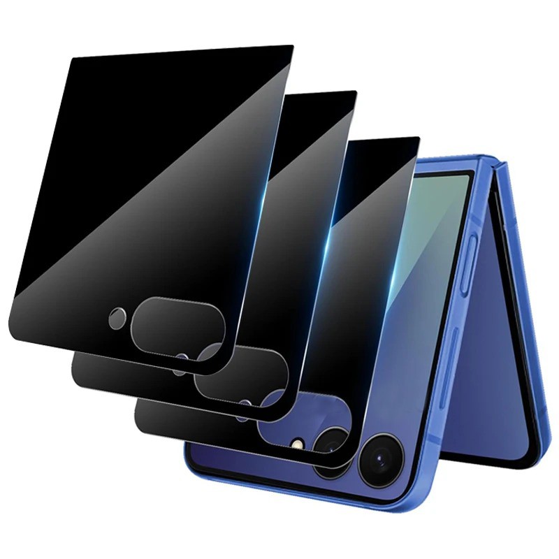 3× Anti-Spy Privacy Tempered Glass Screen Protector For Galaxy Z FLIP7 FE Flip 6