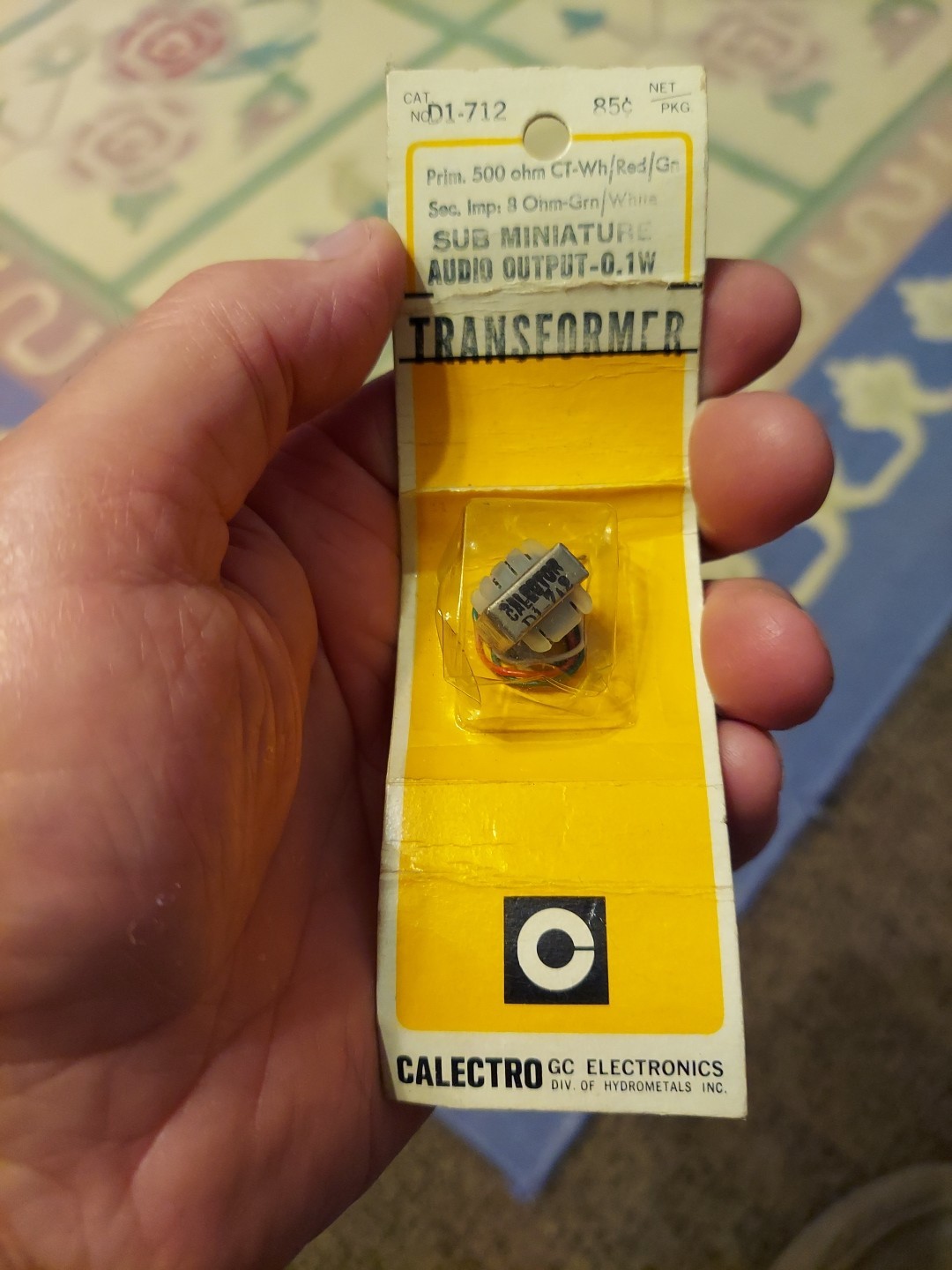 Calectro GC Electronics D1-712 Sub Miniature Audio Output-0.1W TRANSFORMER