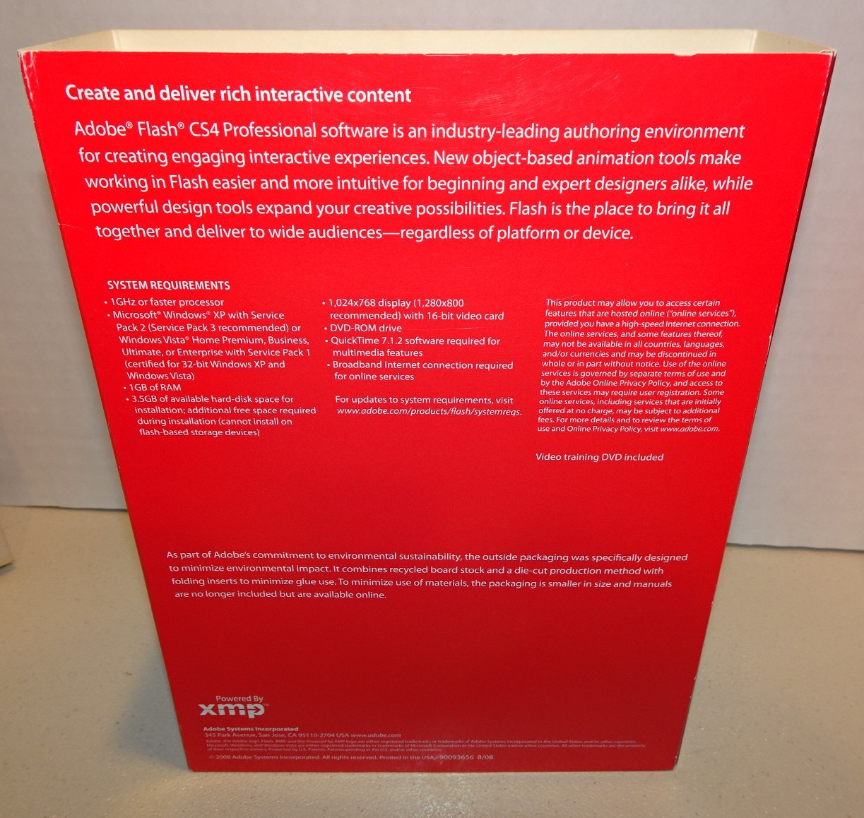 ADOBE FLASH CS4 PROFESSIONAL, Adobe Creative Suite 4, WINDOWS, Orig Pkg Serial #