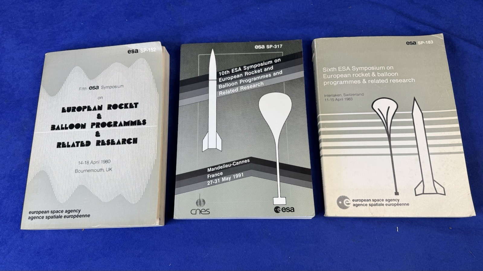 ESA European Rocket & Balloon Symposium Books x3 1980-1991
