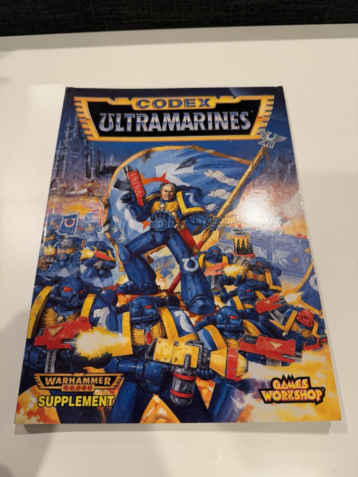 Games Workshop Warhammer 40k Ultramarines Codex 2nd Edition 1994 USED RARE OOP
