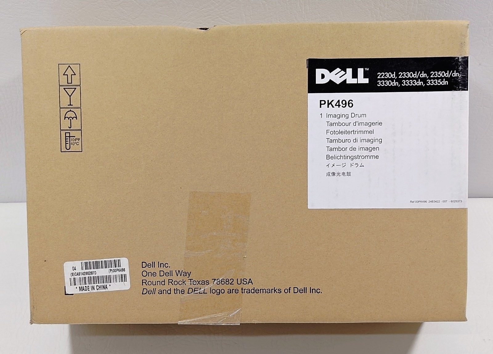 Genuine Dell PK496 Imaging Drum - Black 30,000 Pages OEM NEW SEALED