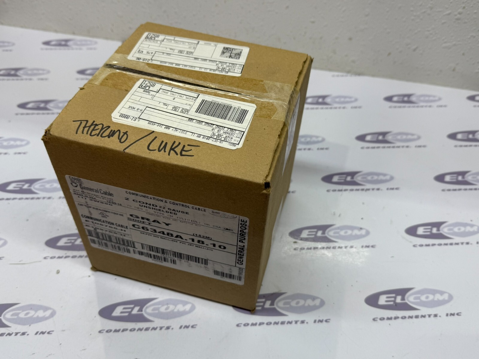 500-ft Carol 2 Conductor Copper Cable Gray 22 AWG Spool C6348A.18.10