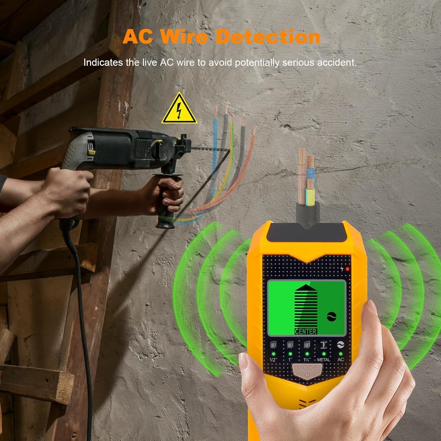 Stud Finder Wall Scanner, 5 in 1 Stud Detector with Smart Microprocessor Chip...