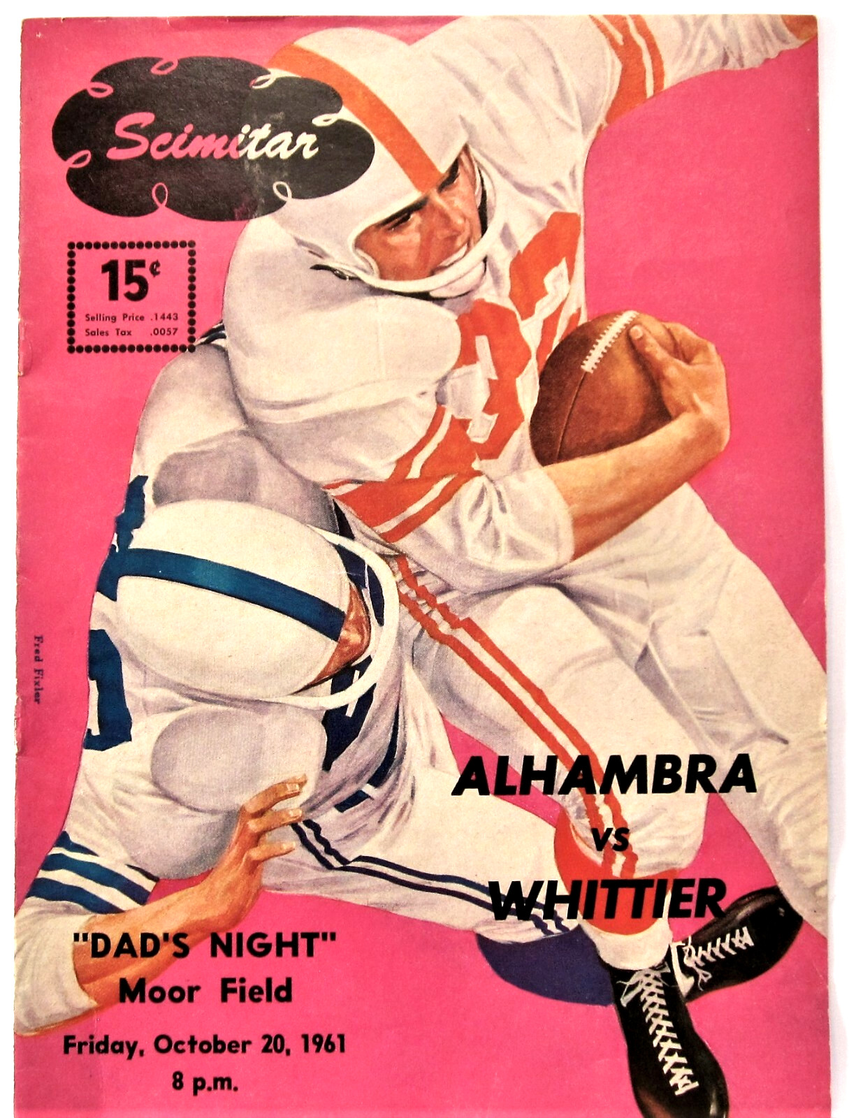 Whittier vs Alhambra 1961 California High School Football Program