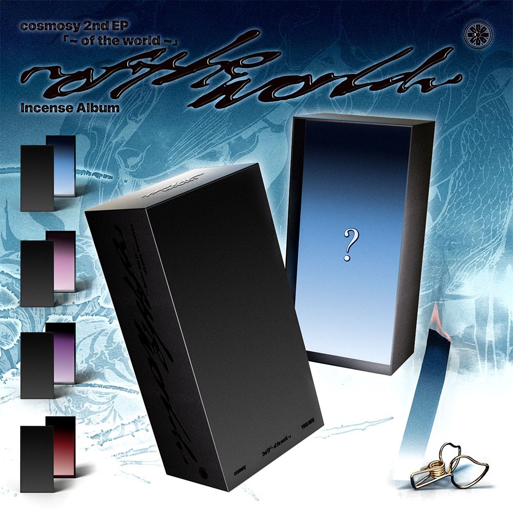 COSMOSY [~ OF THE WORLD ~] 2nd EP Album INCENSE Ver./QR+Holder+Paper+Poster+Book