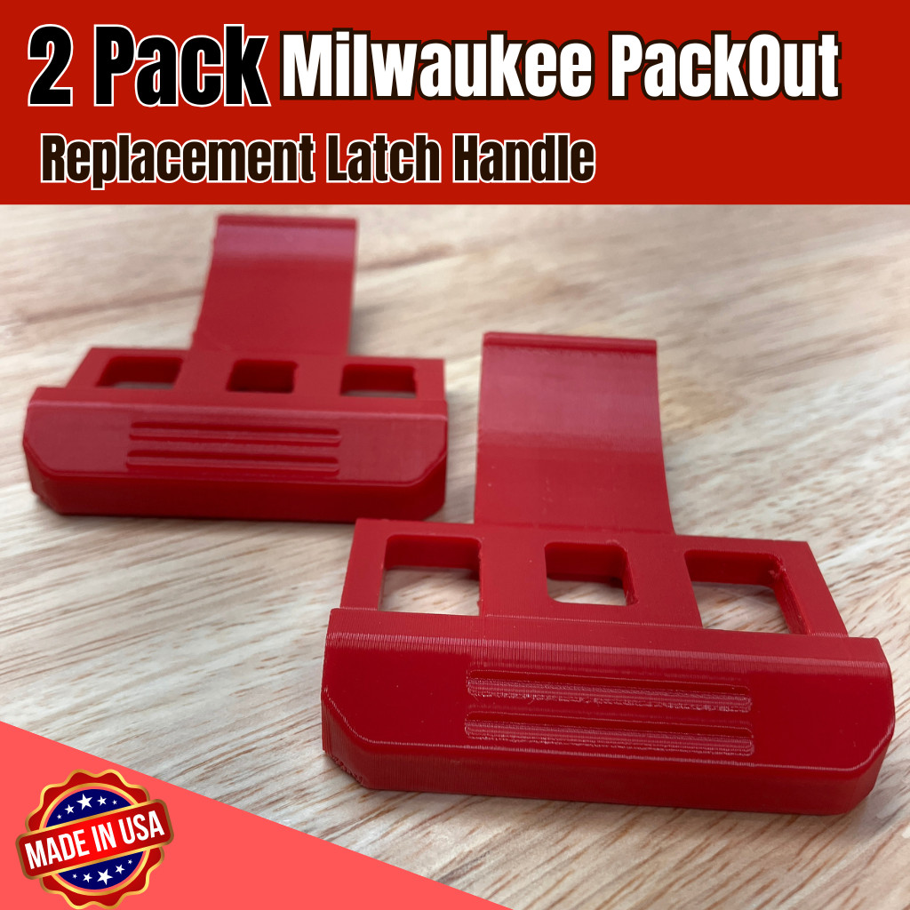 **2 PACK** Strong Milwaukee Packout Drawer Latch, Thicker Direct Fit Replacement