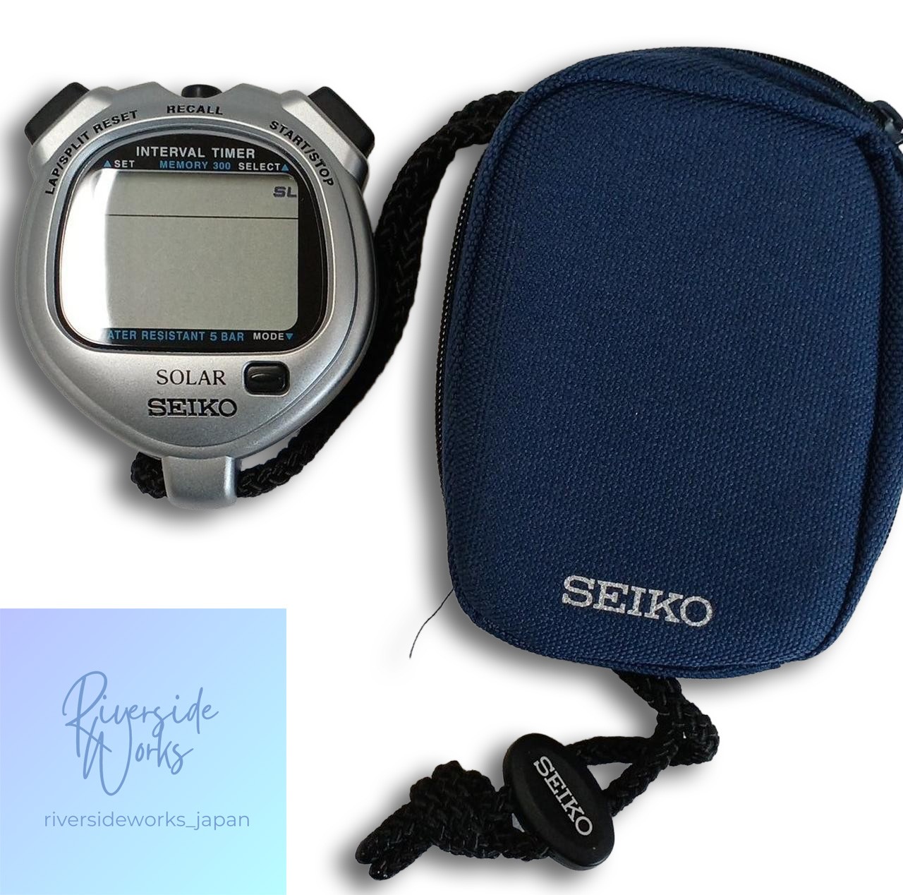 SEIKO Silver Stopwatch Sports Timer
