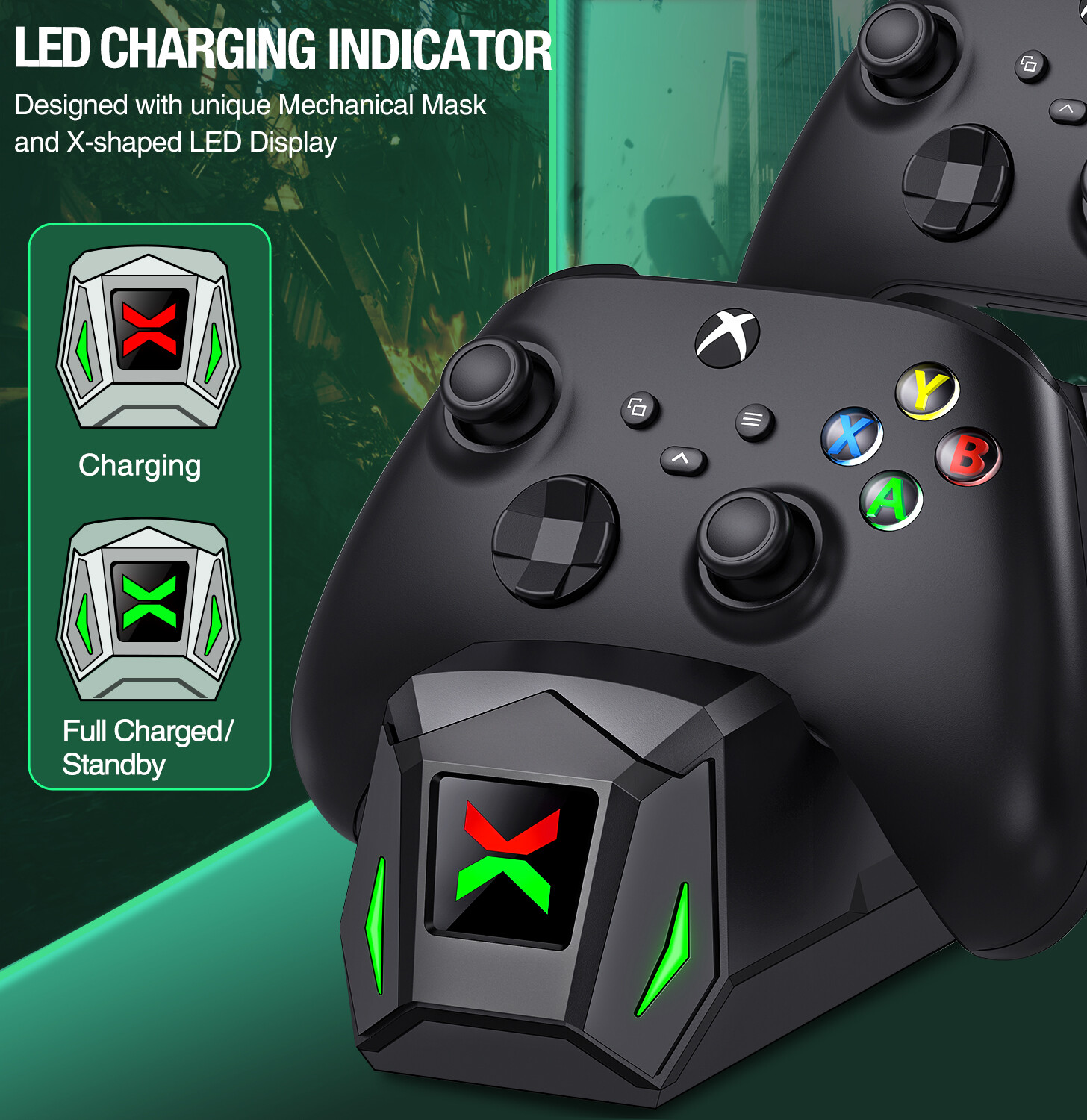 Rechargeable Battery Pack Charging Dock For Xbox One Elite/Series X S Controller