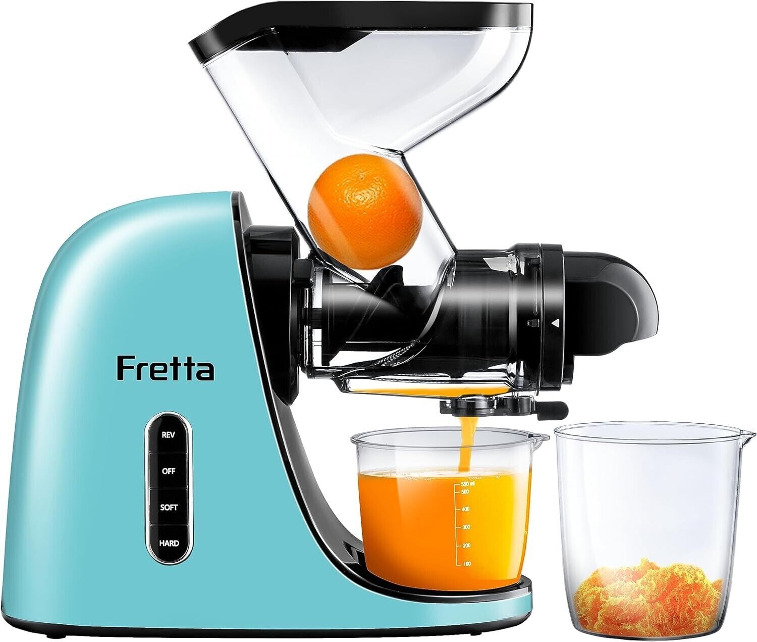 Masticating Slow Juicers, Wide Feeding Chute Cold Press Juicer, BPA-Free