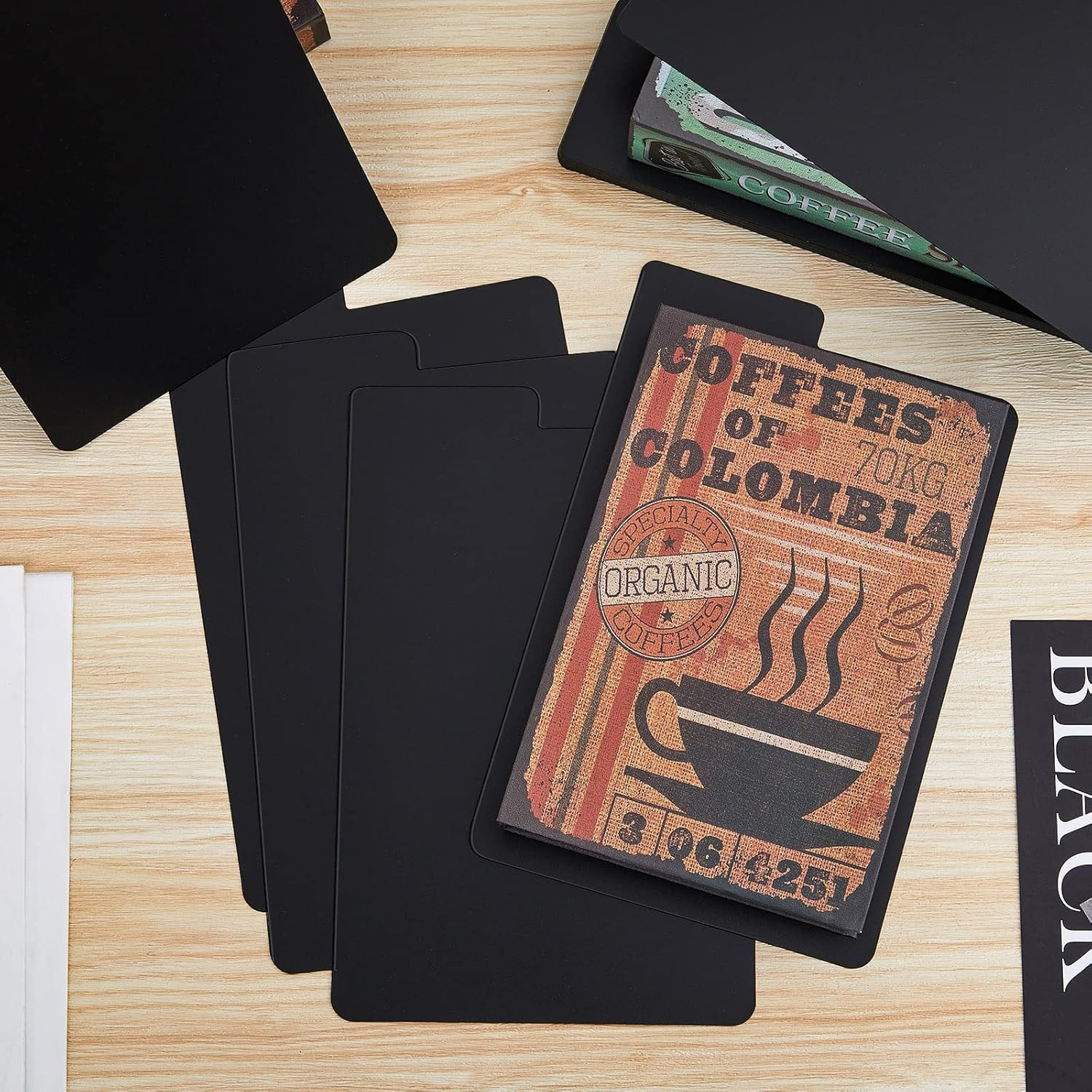 Comic Book Divider Boards 30 Sheets Black