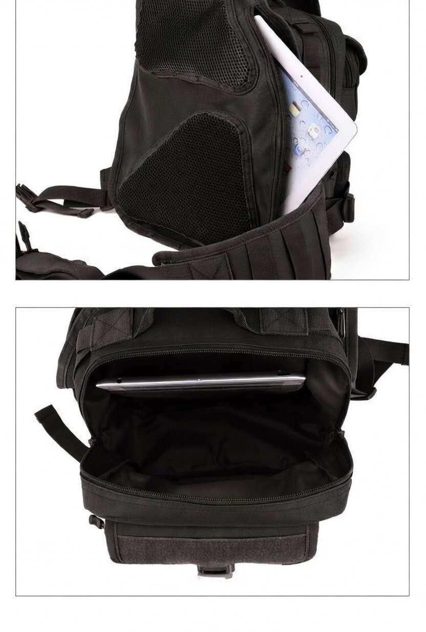 Protector Plus Tactical Sling Bag – Black Multi-Function Chest Pack