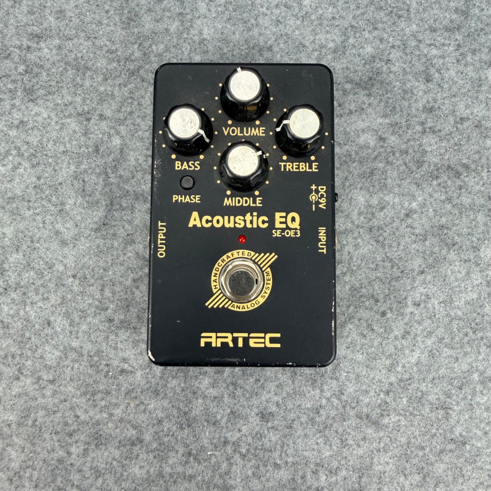 Artec SE-OE3 Acoustic EQ Guitar Preamp Effects Pedal 3-Band EQ Phase DI Box