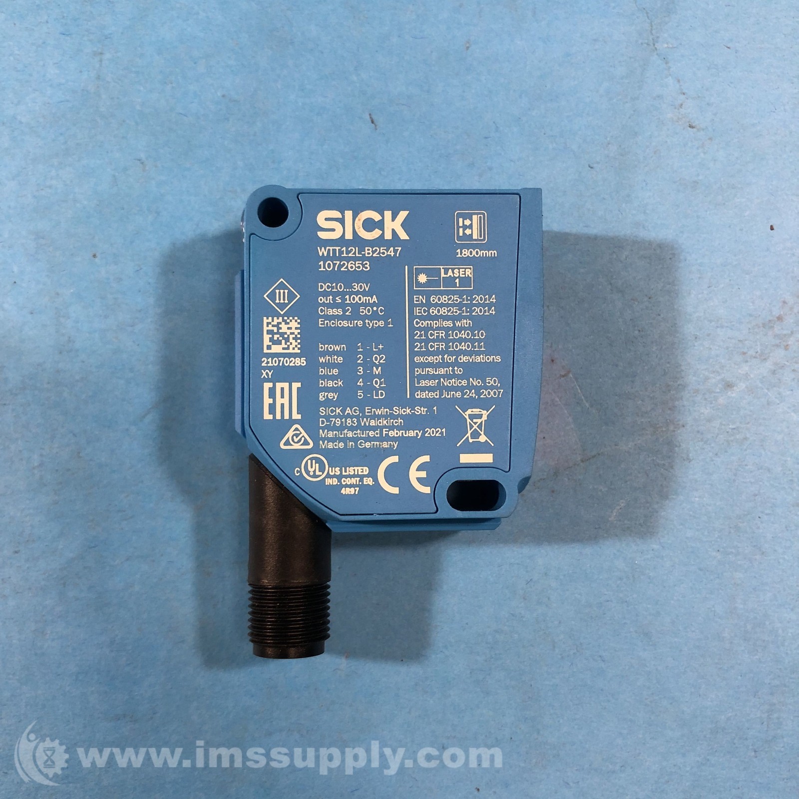 Sick WTT12L-B2547 MultiTask Photoelectric Sensor 6800