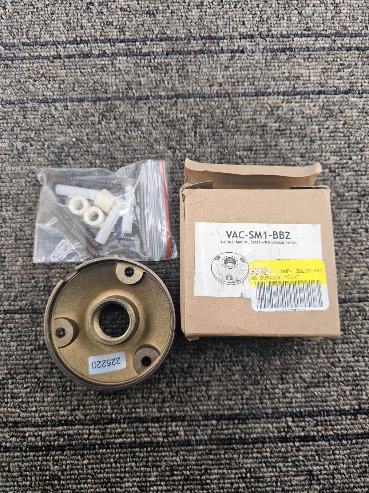 VAC-SM1-BBZ: 2 Solid Brass Surface Mount With Bronze Finish Replacement Unit