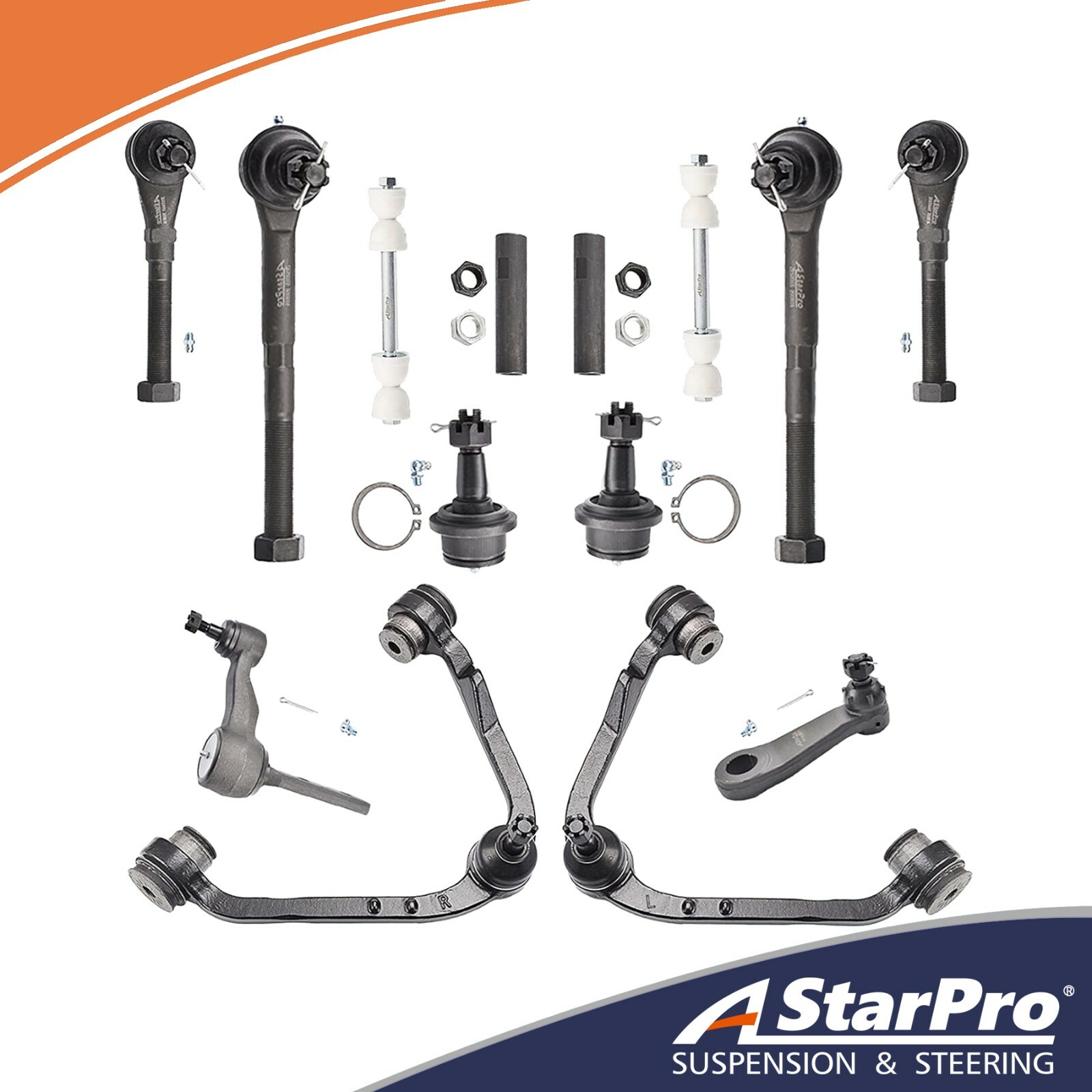 2WD 14pc Front Upper Control Arm suspension Kit for Ford F-150 F-250 Expedition