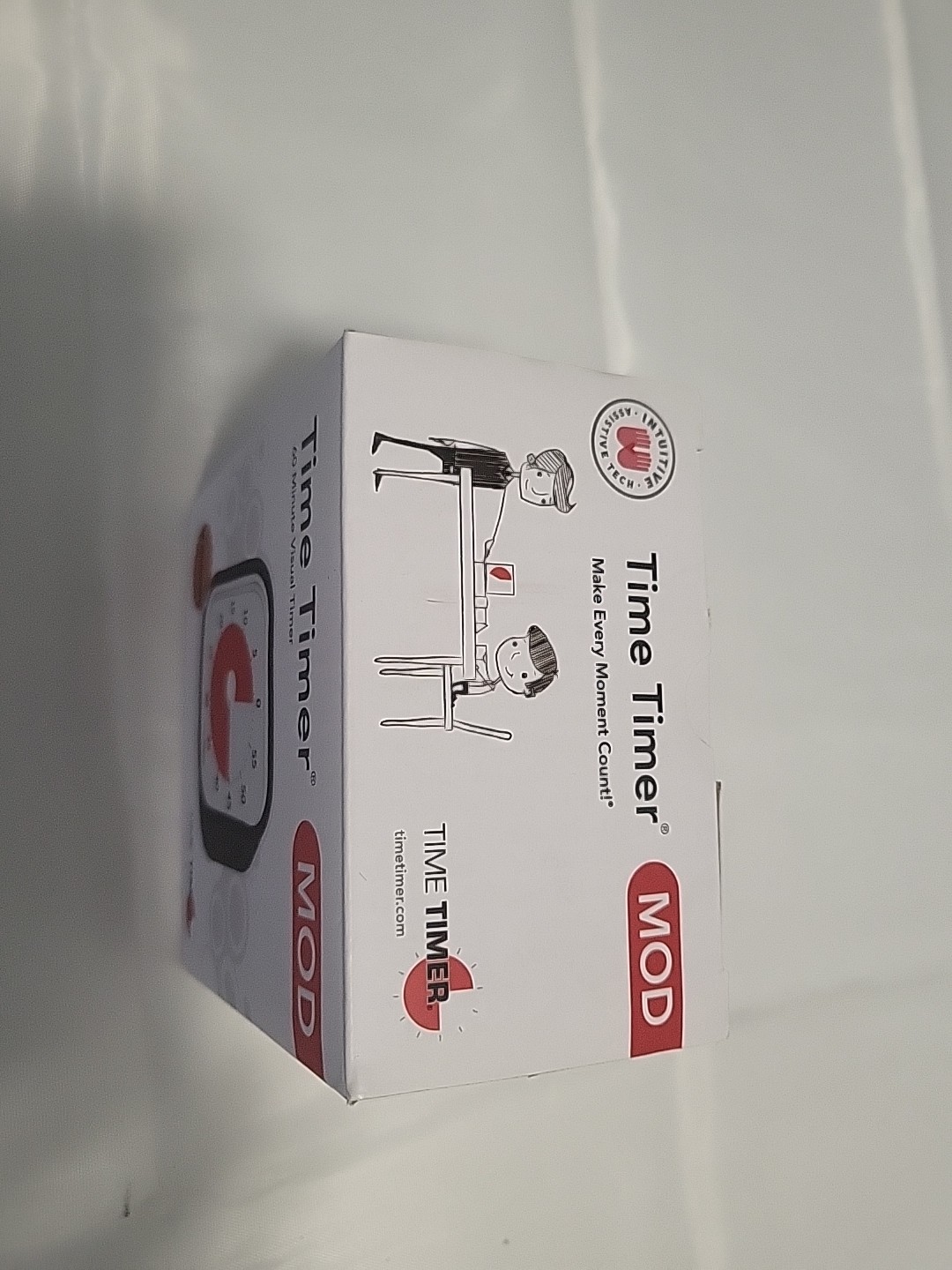 Time Timer MOD: 60-Minute Visual Clock with Removable Cover - Classroom Approved