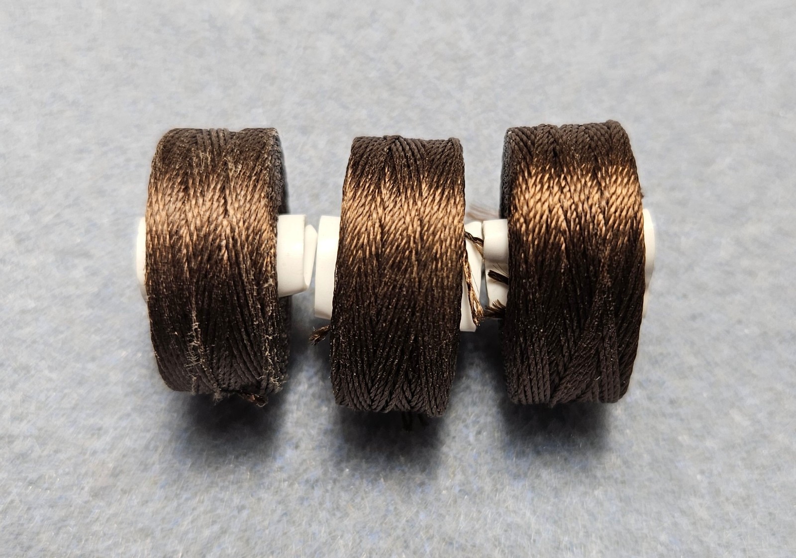 Beading Thread Dark Brown Nylon 3 Spools