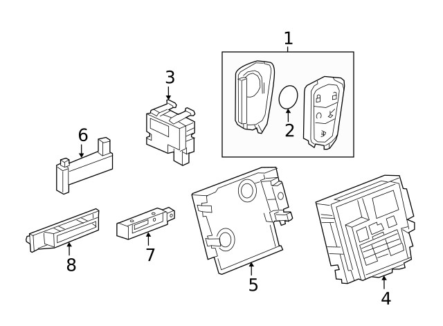 Genuine GM Transmitter 13564995