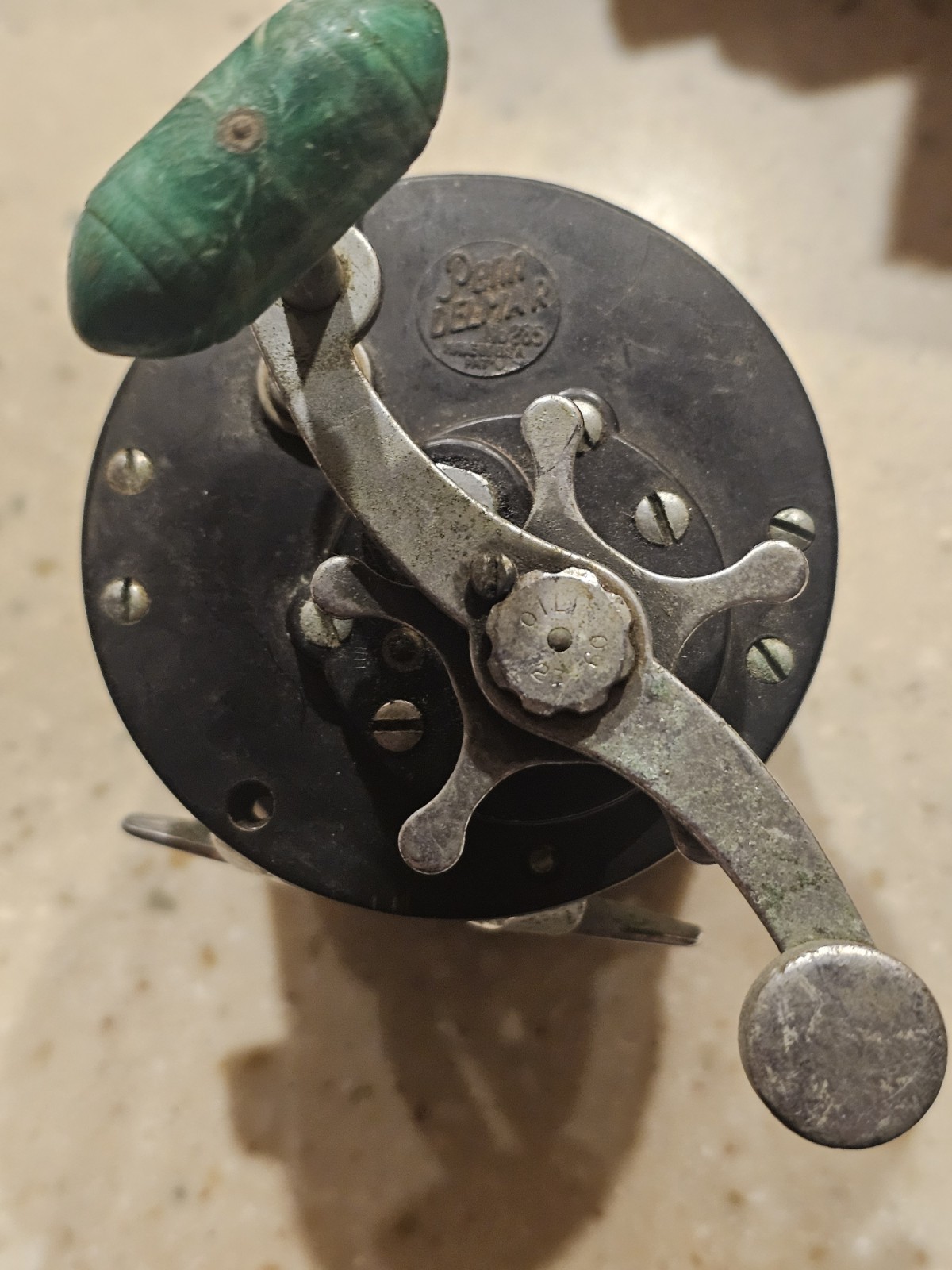 USED AS IS: Vintage Penn Delmar no. 285 Bait Casting Fishing Reel USA