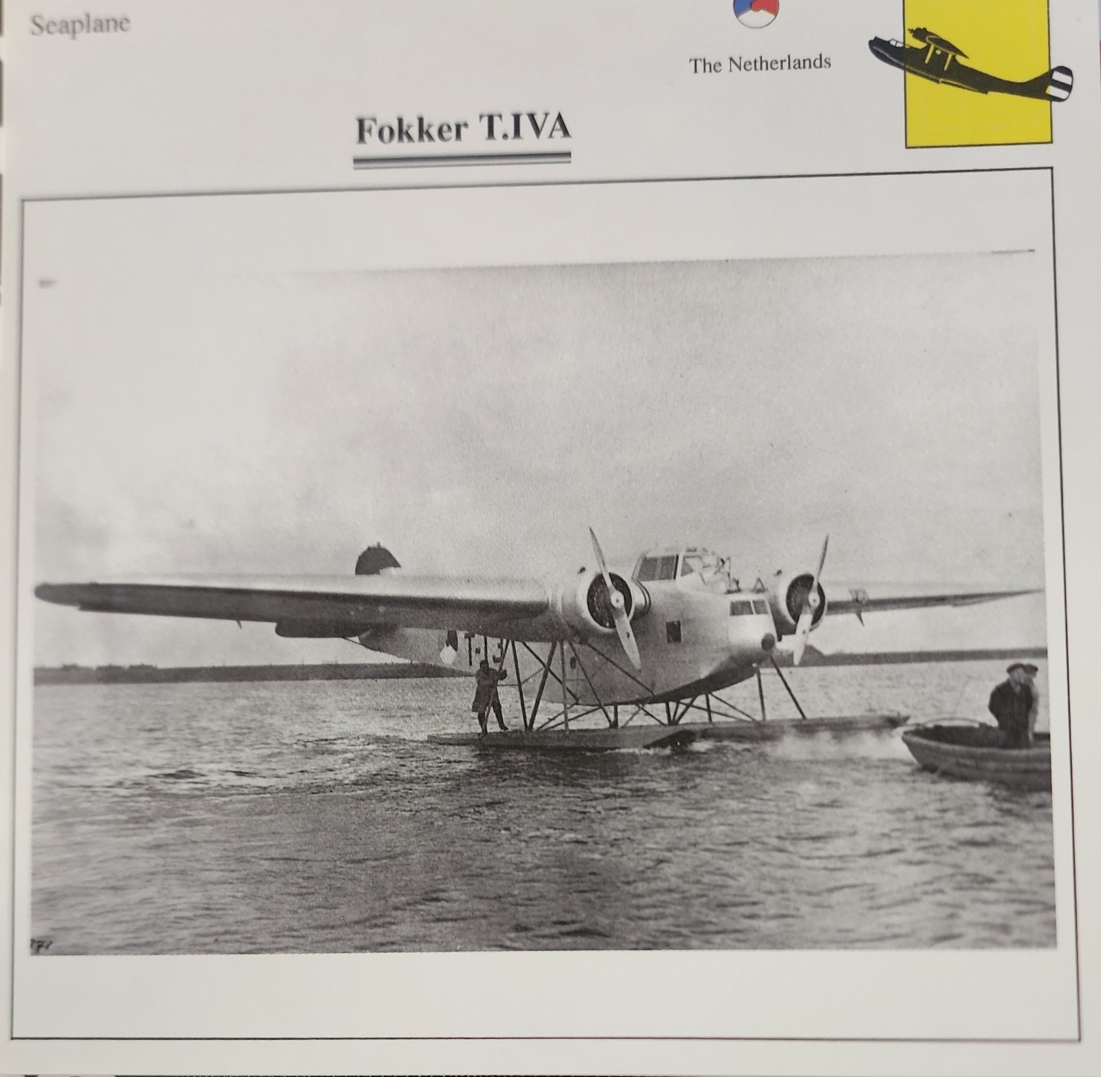 Fokker Plane Picture Original Aircraft Vtg Specs Detail Info Collector Card