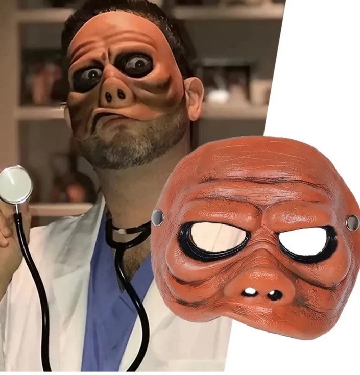Twilight Zone "Eye Of The Beholder" Pig Face Halloween Cosplay Latex Mask