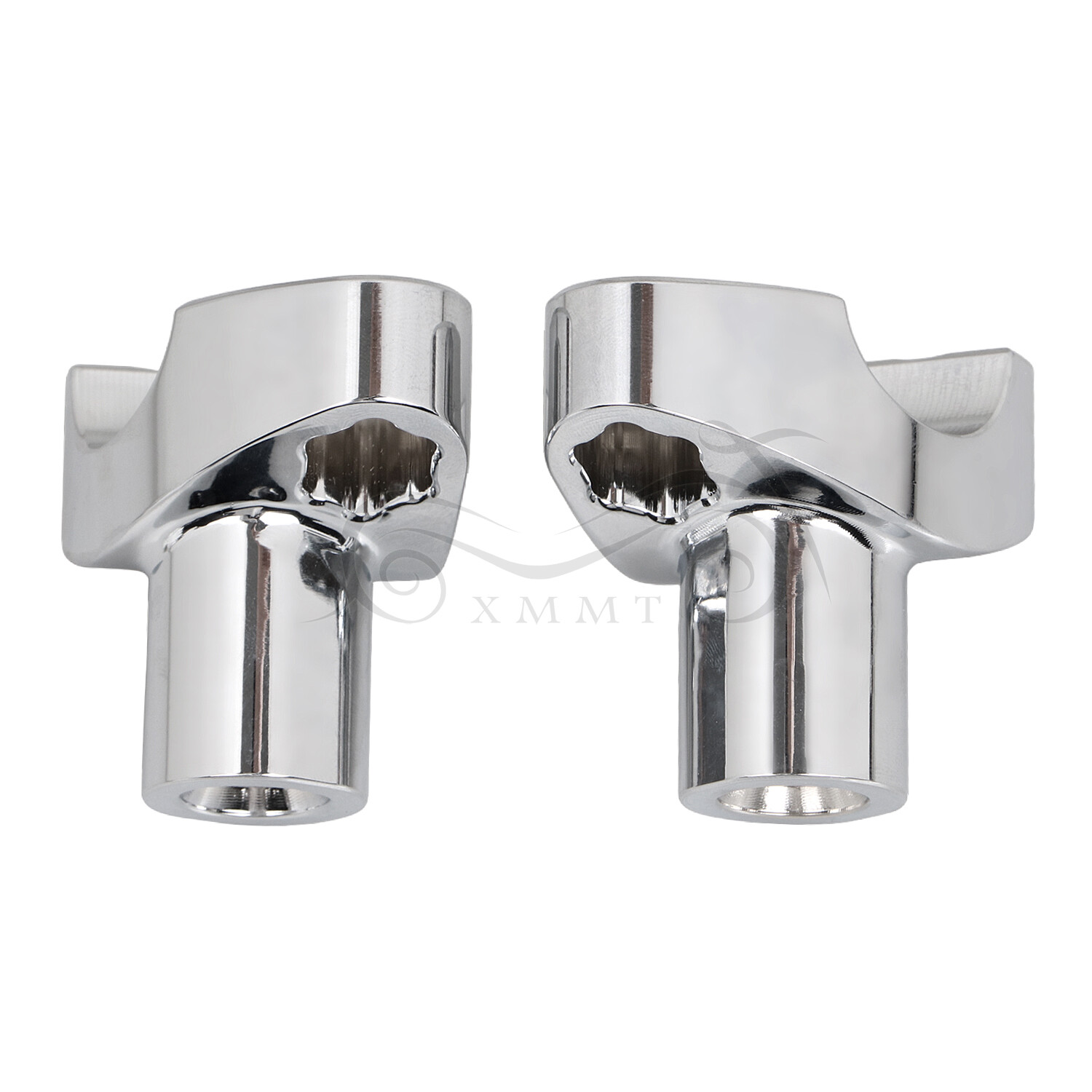 Chrome 2" Handlebar Risers Bottom For Harley Dyna Street bob Softail Sportster
