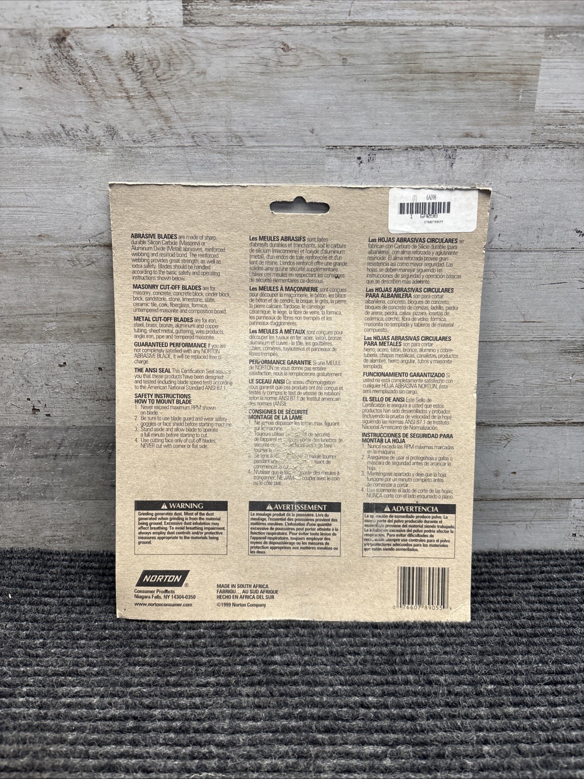 Norton 7-inch Masonry Cutting Wheel Blade 89055