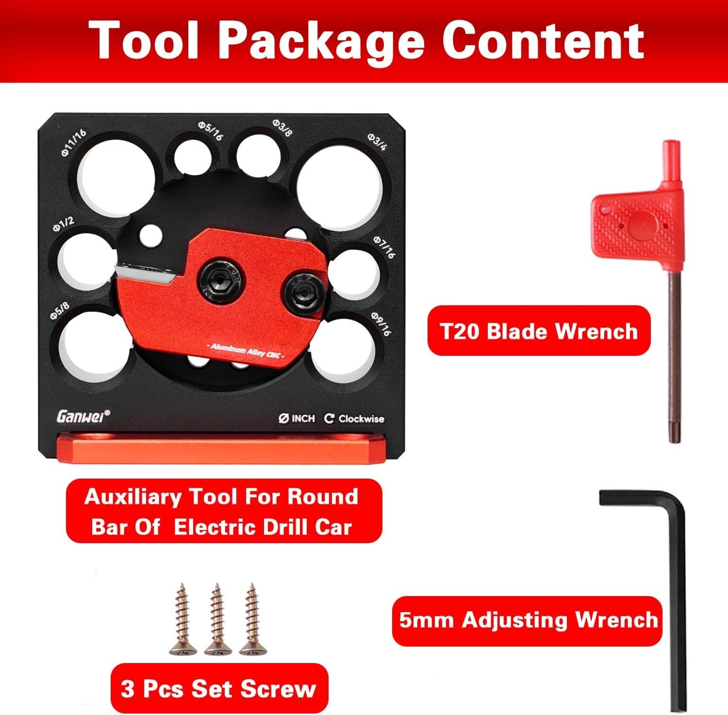 Adjustable Dowel Maker Jig 5/16"-3/4" Wood Dowel Tool Kit