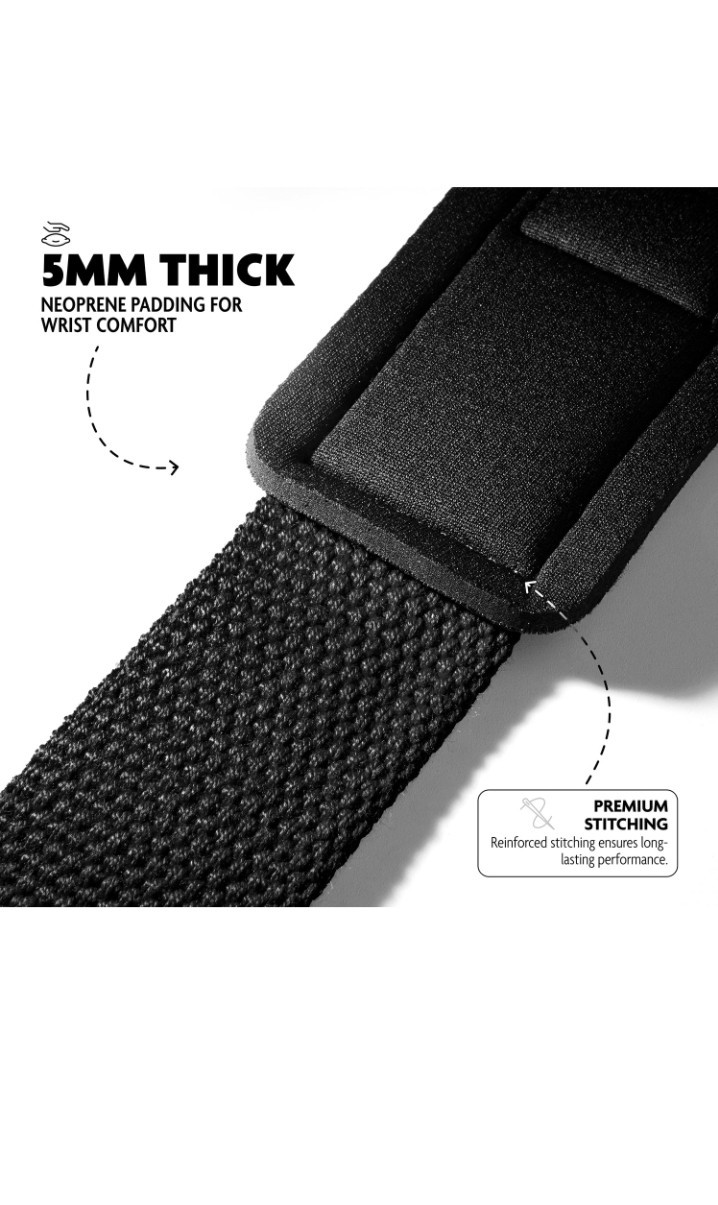 DMoose Weight Lifting Straps Gym Workout Training Weightlifting Wrist Support