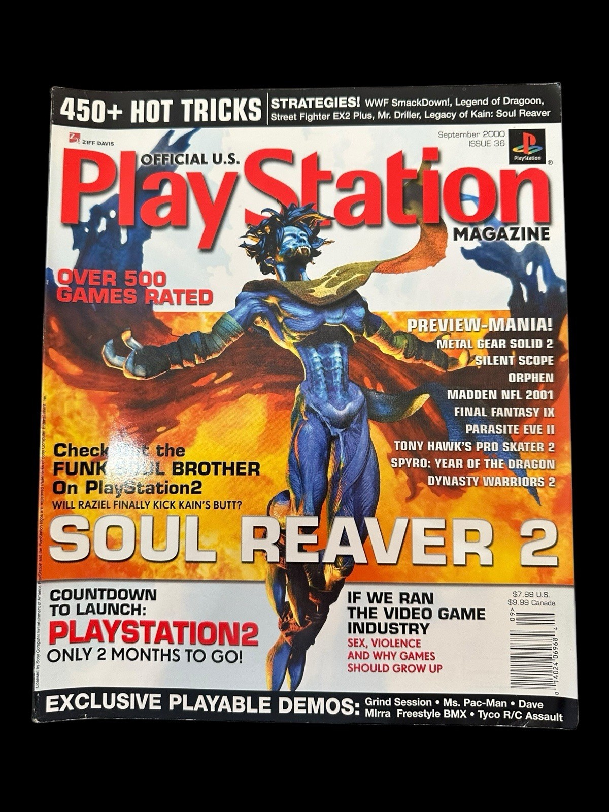 Official US Playstation PS2 Magazine Issue 36 September 2000 Soul Reaver 2