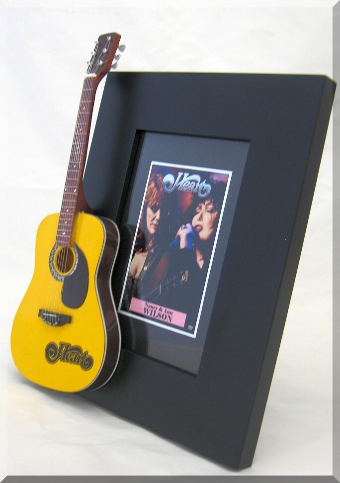 NANCY & ANN WILSON Hearts Miniature Guitar Frame