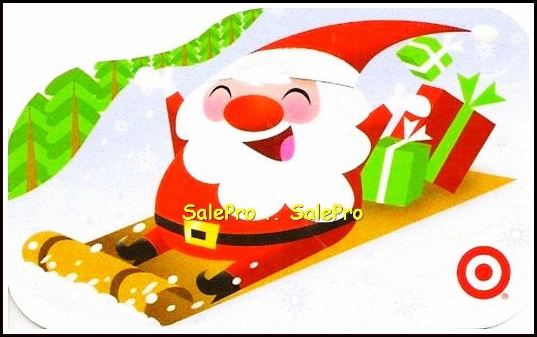 TARGET 2012 USA CHRISTMAS SANTA CLAUS ON SLED SEASON GREETINGS COLLECTIBLE GIFT