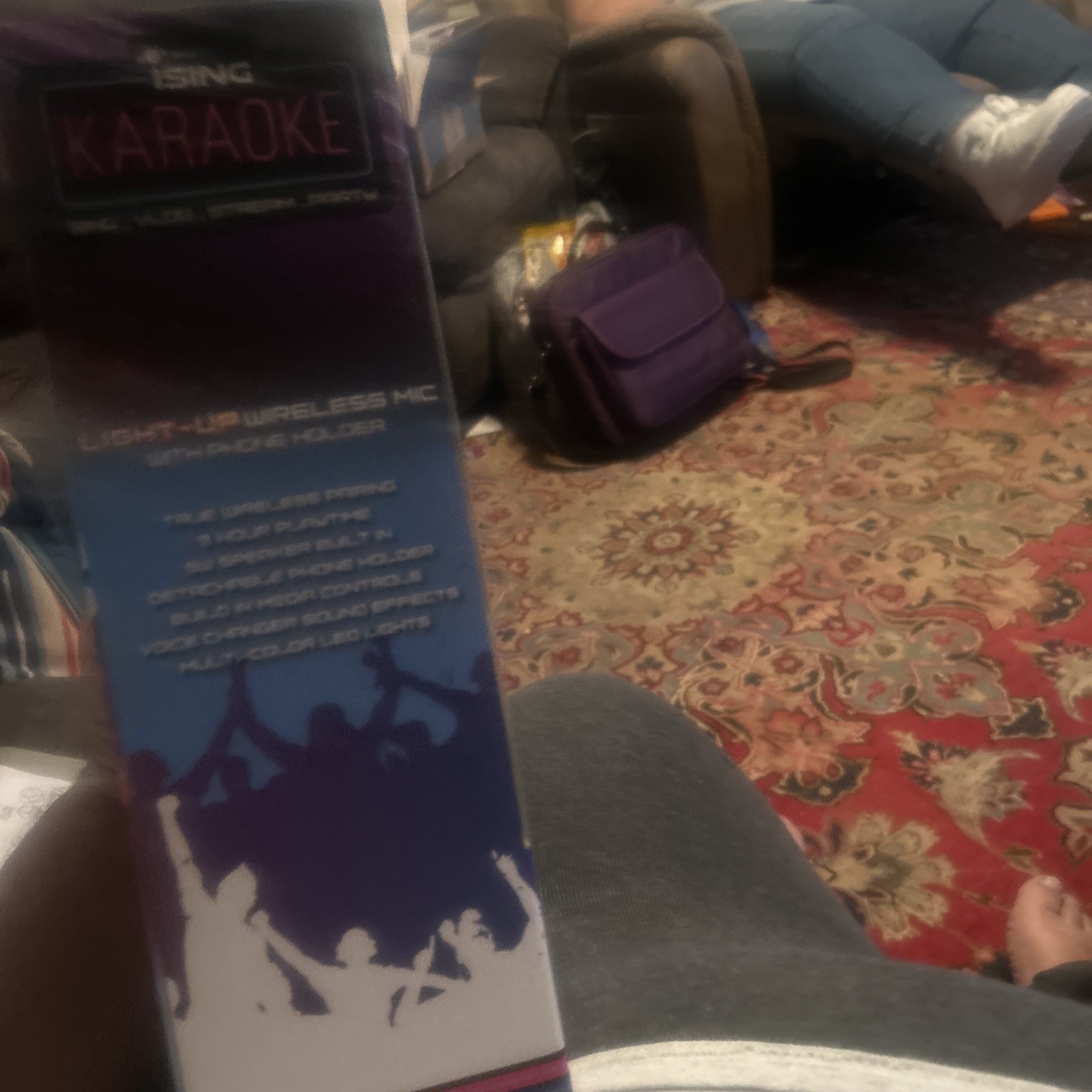 Ising Vivitar Light-Up Bluetooth Karaoke Microphone New In Box