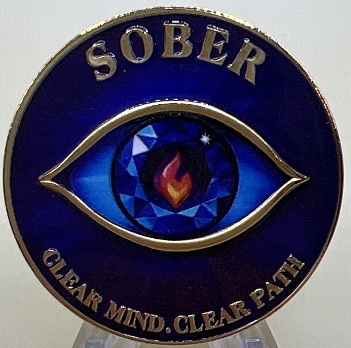 * Sober Challenge Coin Clear Your Mind Free Your Spirit Reminds Sobriety Daily