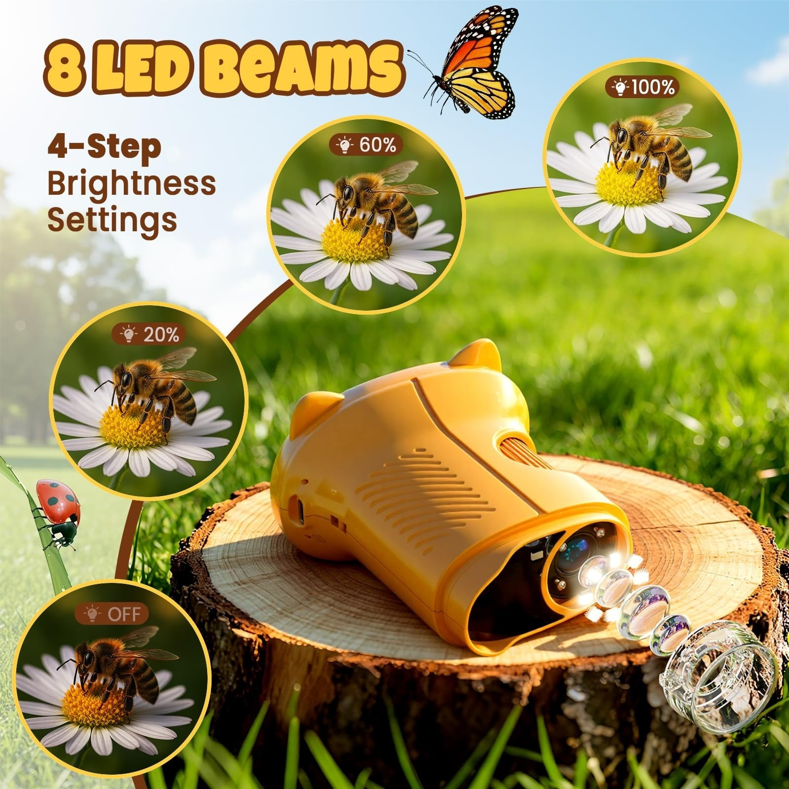 Handheld Digital Mini Microscope 1000X 4K for Kids Educational Science Kit